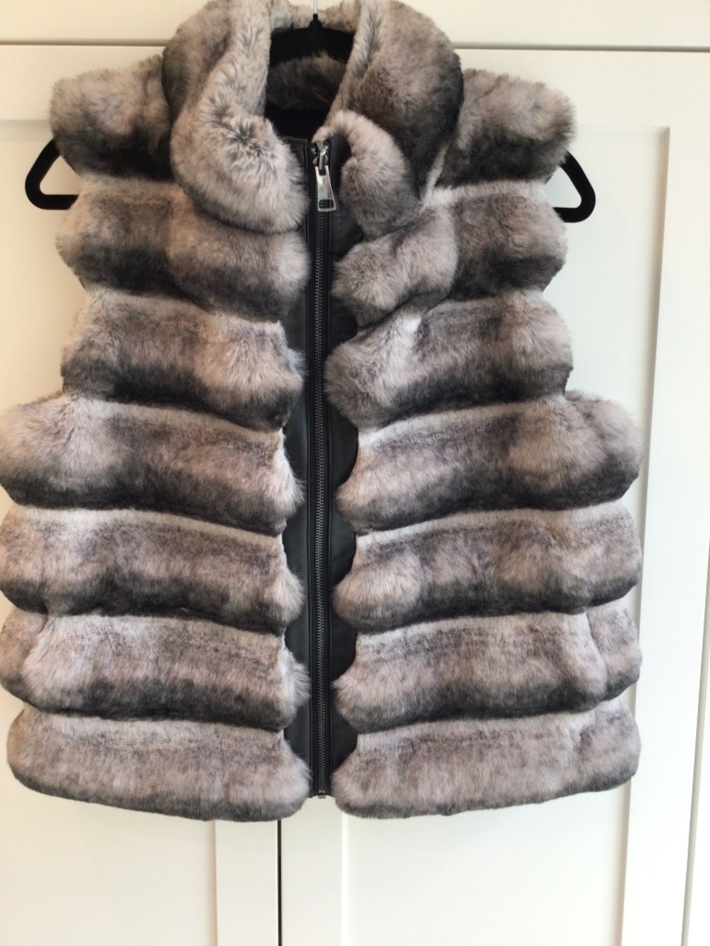Reversible FAUX CHINCHILLA VEST